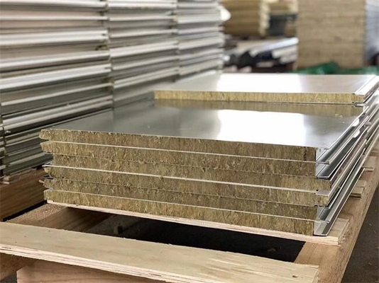 kupować Izolowane panele ścienne z wełny mineralnej 500 mm produkcja online
